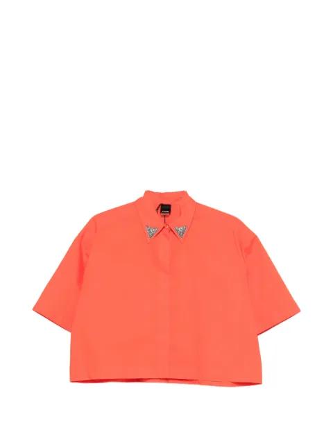 embellished-collar shirt by PINKO