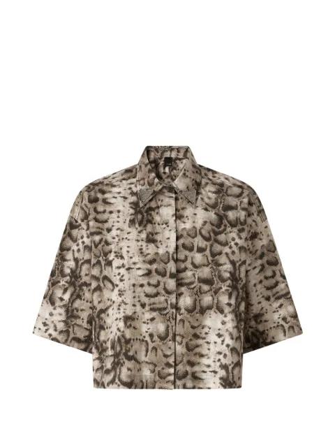 embellished cotton shirt by PINKO