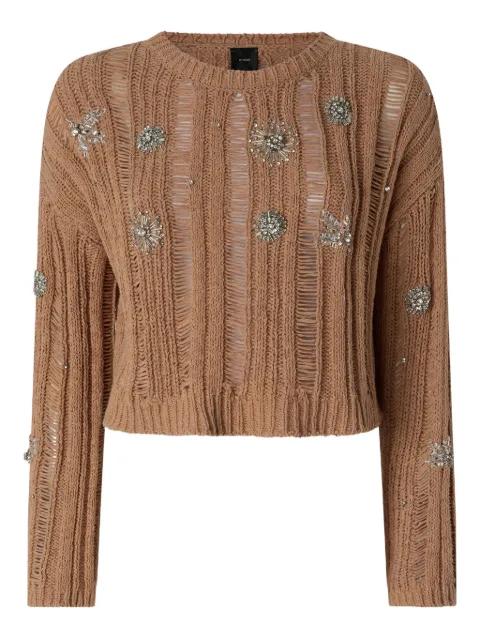 embellished distressed top by PINKO