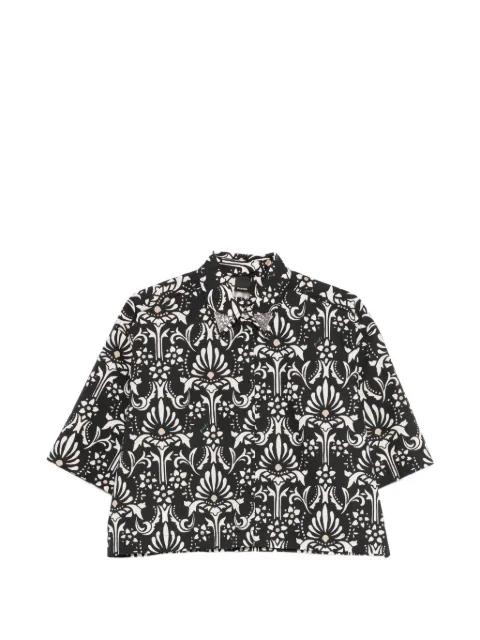 embellished floral shirt by PINKO