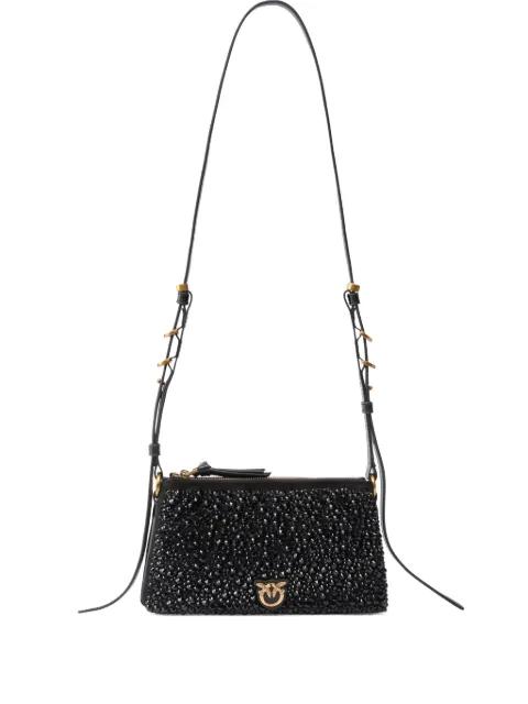 embellished-logo mini bag by PINKO