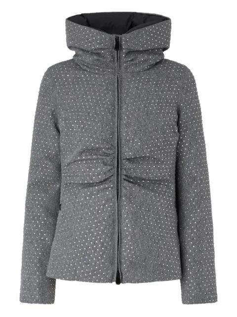 embellished puffer jacket by PINKO