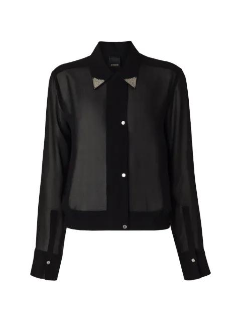 embellished sheer shirt by PINKO