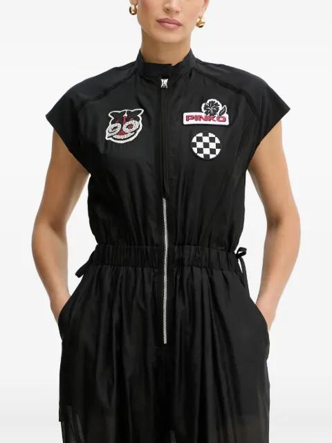 embellished zip-front jumpsuit by PINKO