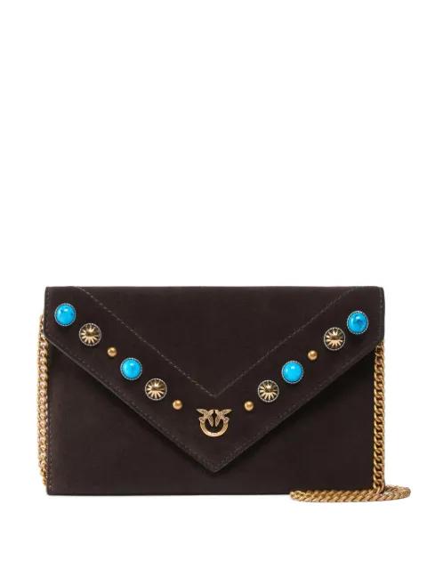embellishment chain-strap mini bag by PINKO
