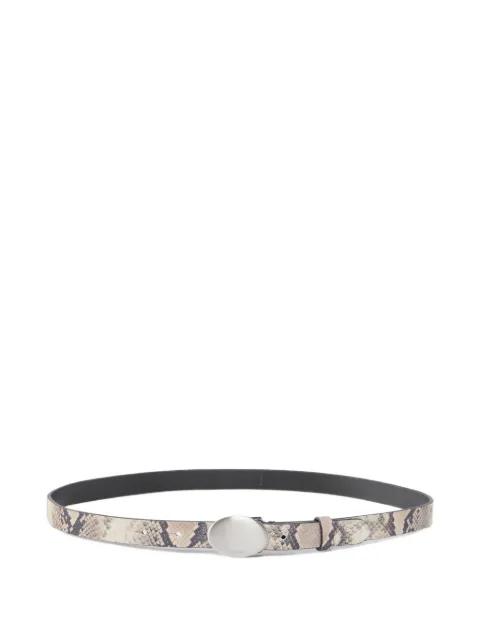 embossed-leather buckle belt by PINKO