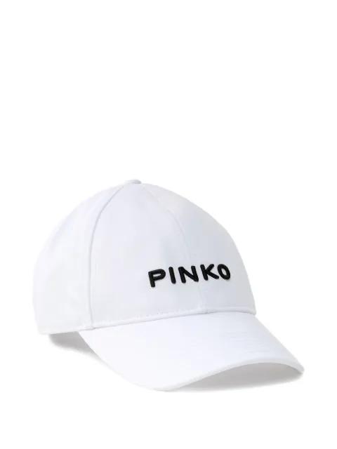 embroidered-logo baseball cap by PINKO