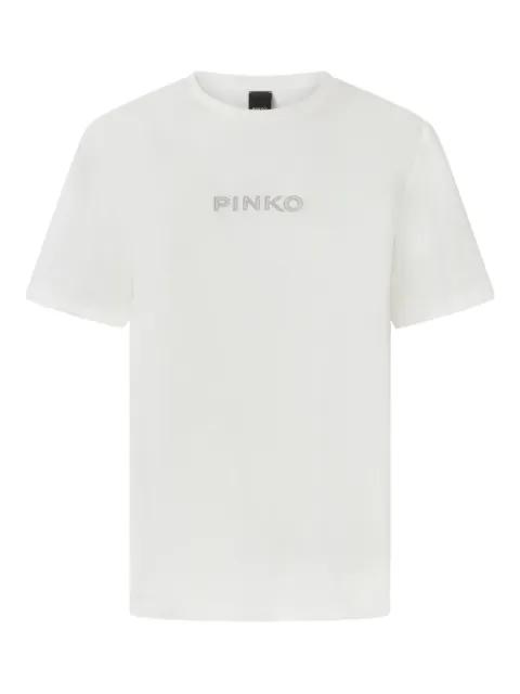 embroidered logo t-shirt by PINKO