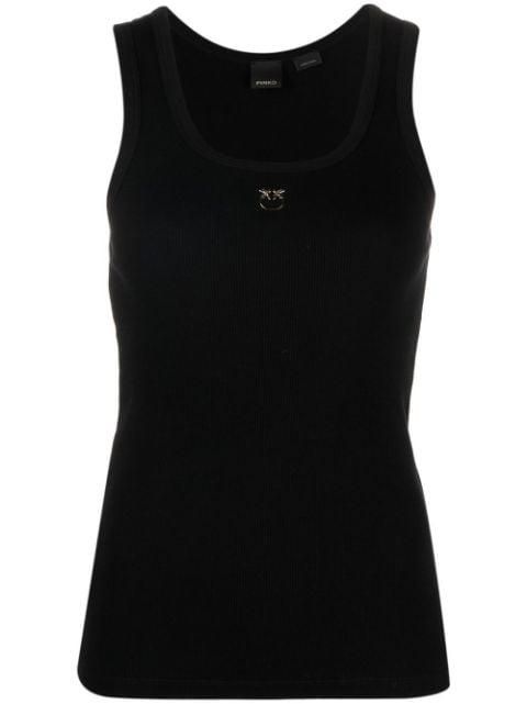 embroidered logo tank top by PINKO