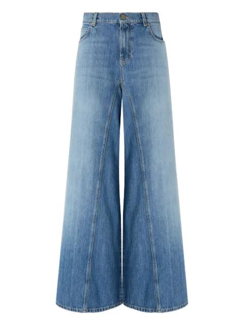 flared wide-leg jeans by PINKO
