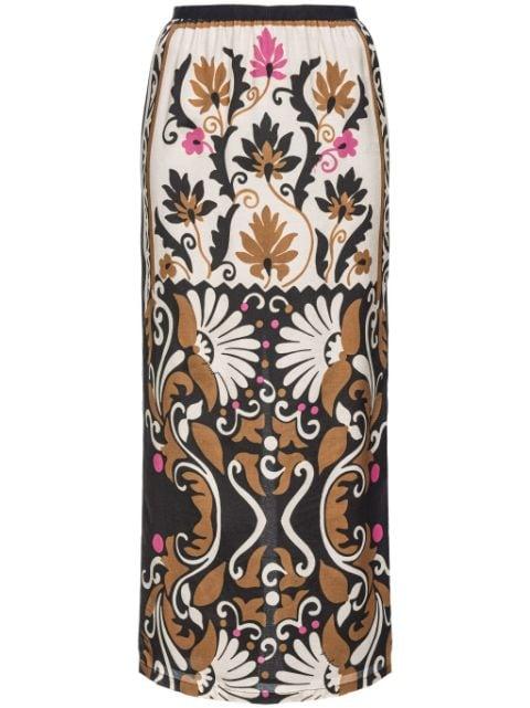 floral-print skirt by PINKO