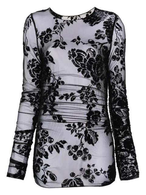 floral-print top by PINKO