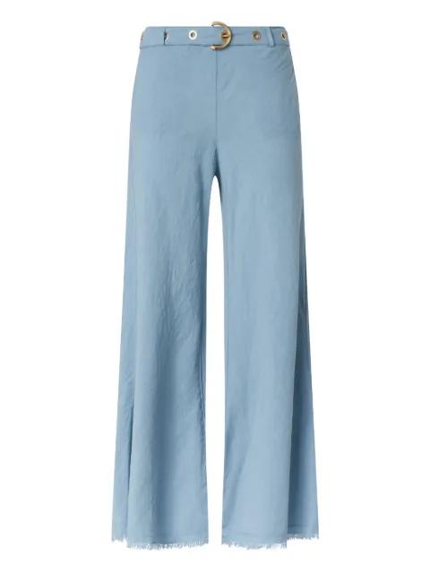 fringed belted trousers by PINKO