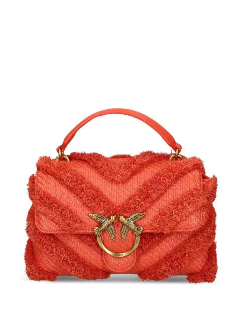 fringed-chevron shoulder bag by PINKO