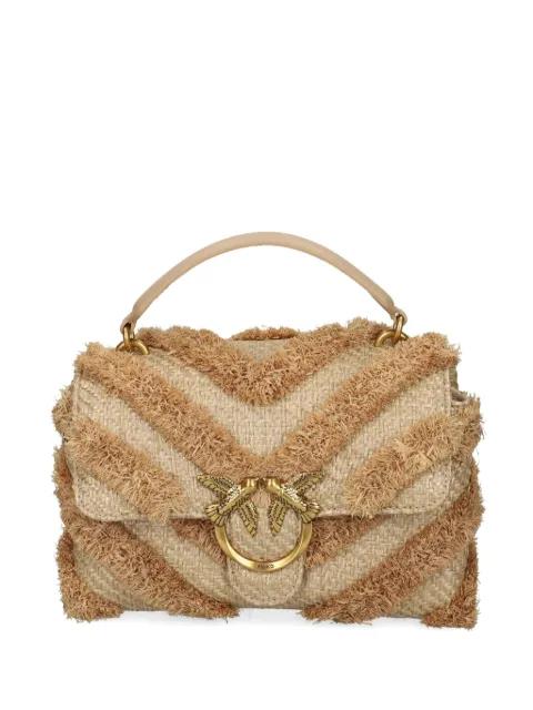 fringed-chevron shoulder bag by PINKO