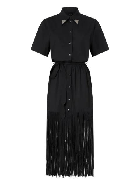 fringed collared dress by PINKO