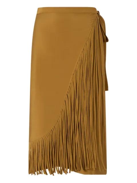 fringed tie skirt by PINKO