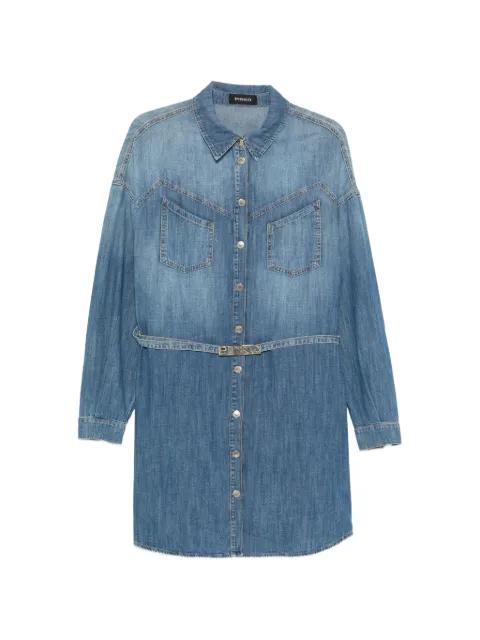 front pocket belted dress by PINKO