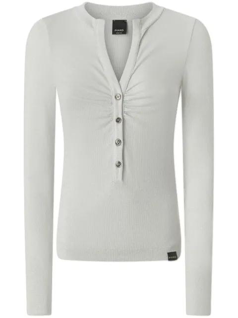 gathered detailing top by PINKO