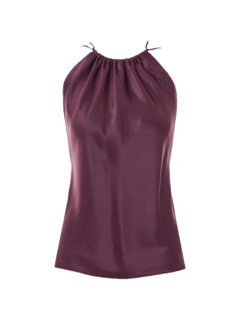 gathered sleeveless top by PINKO