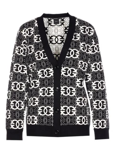 geometric-pattern cardigan by PINKO