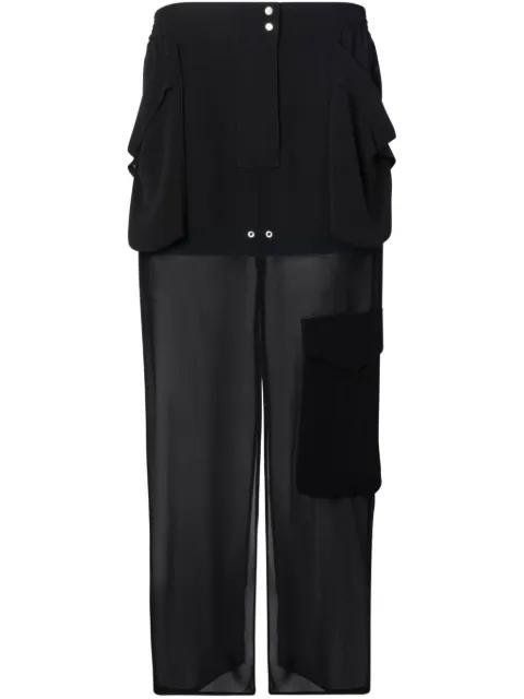 georgette maxi skirt by PINKO