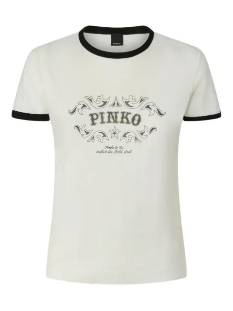 graphic ringer T-shirt by PINKO