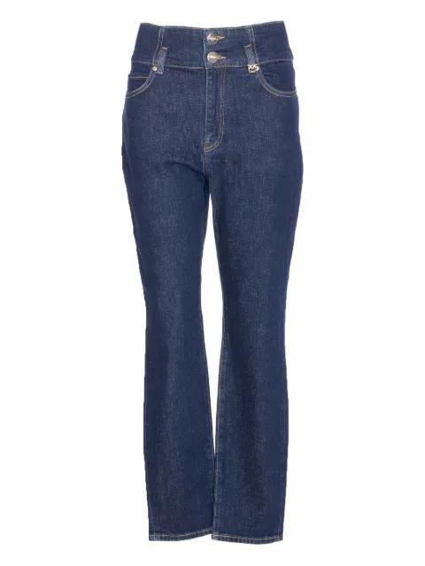 high-waisted button jeans by PINKO