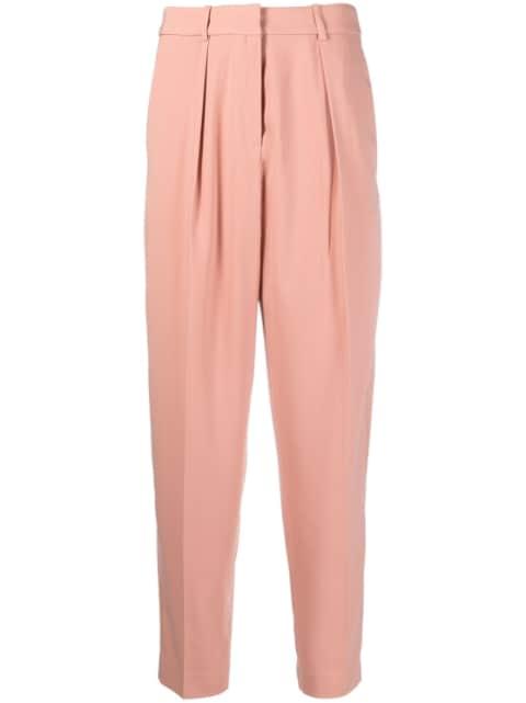 high-waisted tapered trousers by PINKO