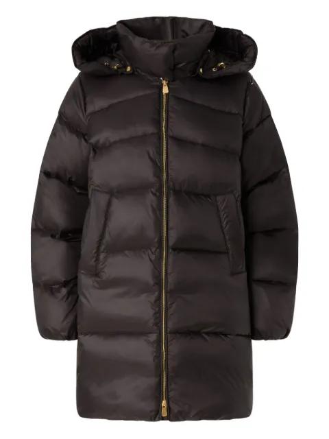 hoodied puffer coat by PINKO