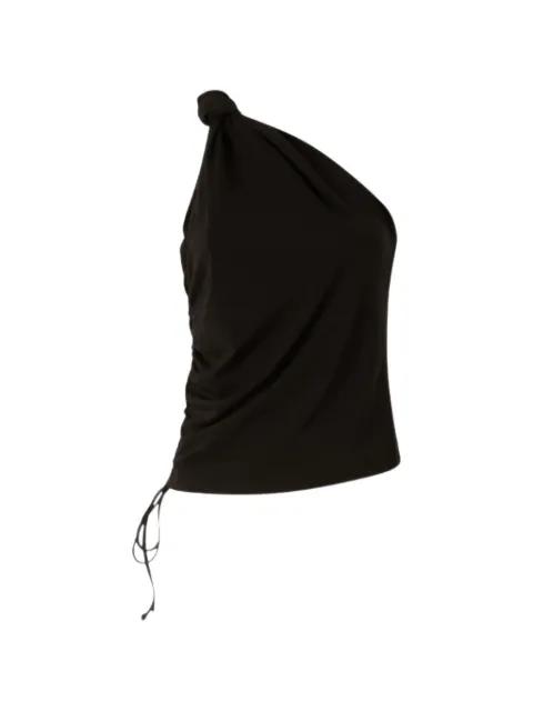 knot one-shoulder top by PINKO