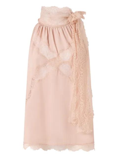 lace-bow top by PINKO