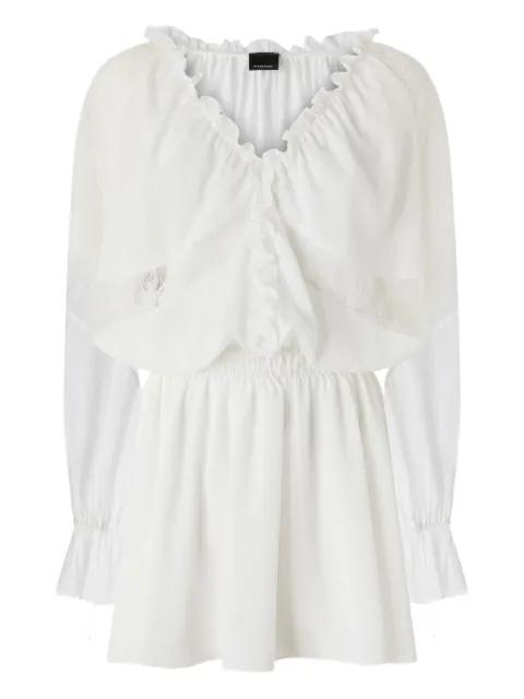 lace-detail ruffled dress by PINKO