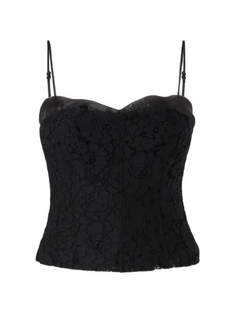lace-detail top by PINKO