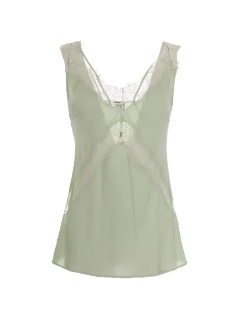 lace-detail top by PINKO