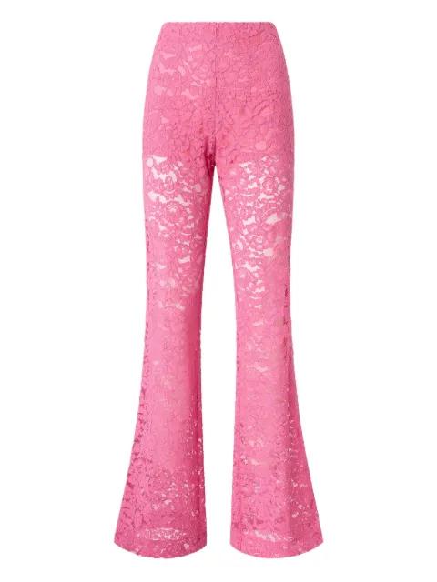 lace flared trousers by PINKO