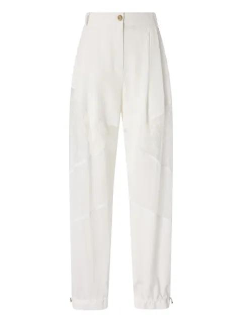 lace-panel trousers by PINKO