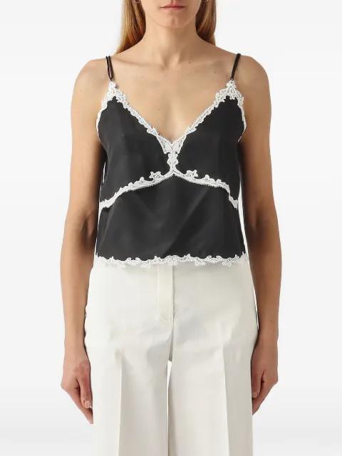 lace-trim camisole top by PINKO