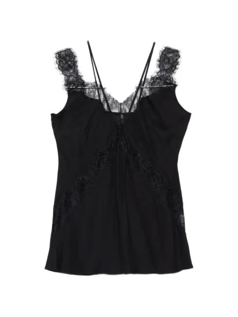 lace-trim top by PINKO