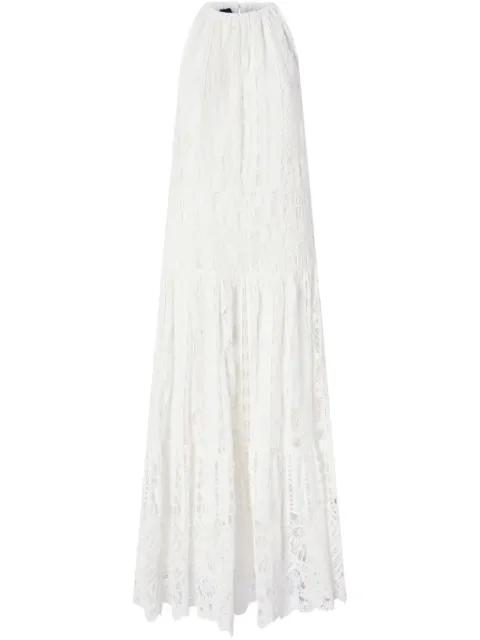 laced maxi dress by PINKO