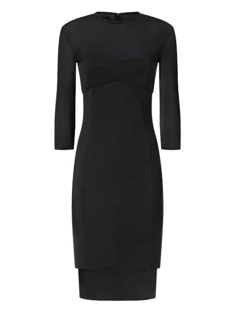 layered-hem midi dress by PINKO