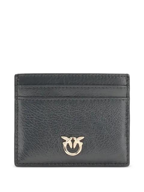 logo-appliqué card holder by PINKO
