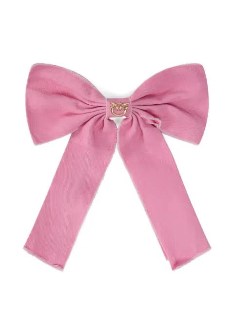 logo-detail hair accessory by PINKO