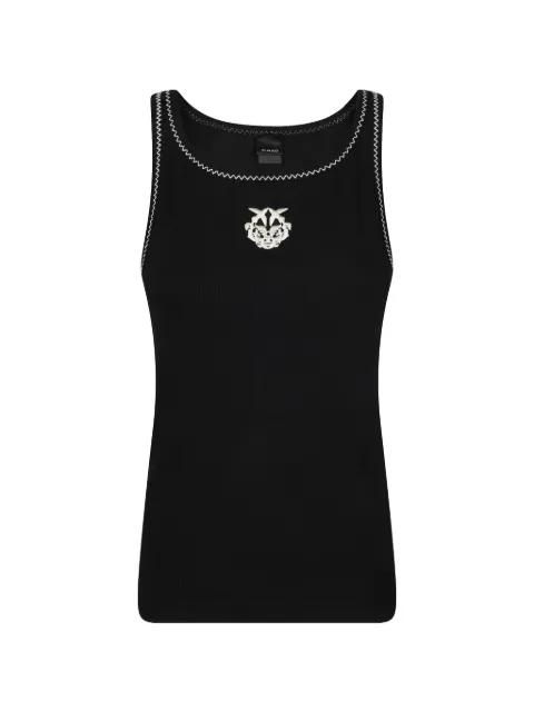 logo-detail tank top by PINKO