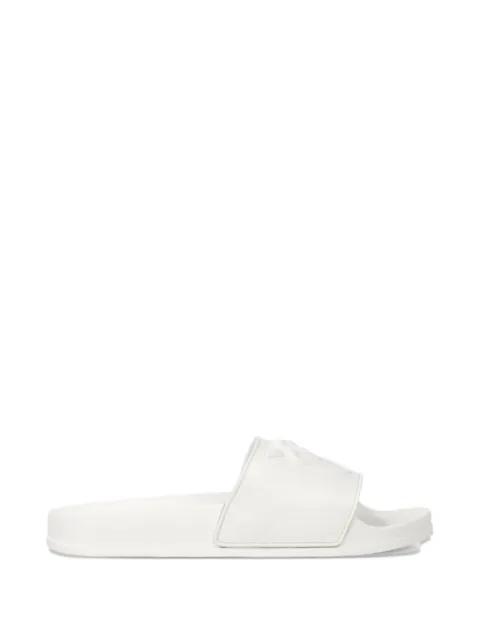 logo-embossed slides by PINKO