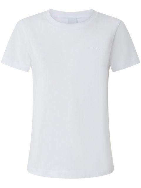 logo-embroidered T-shirt by PINKO