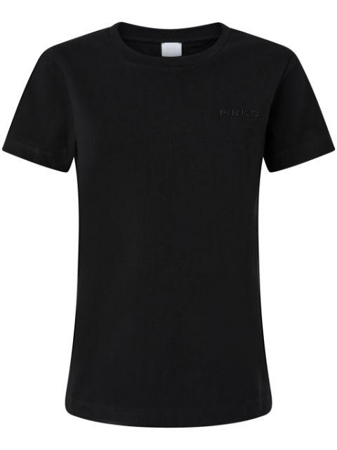 logo-embroidered T-shirt by PINKO