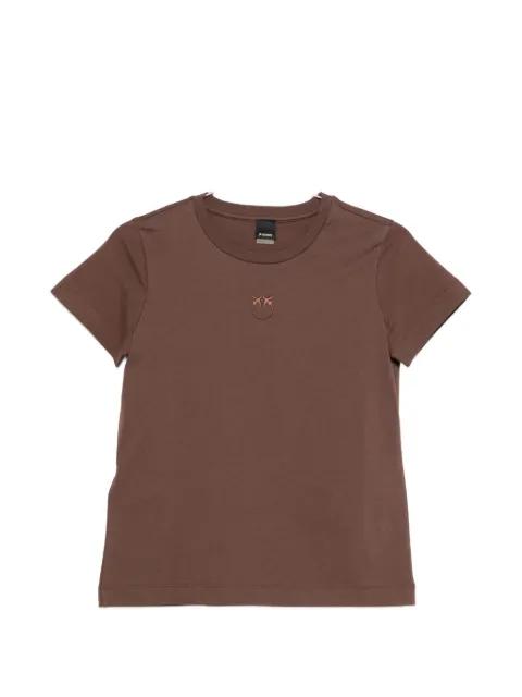 logo-embroidered T-shirt by PINKO