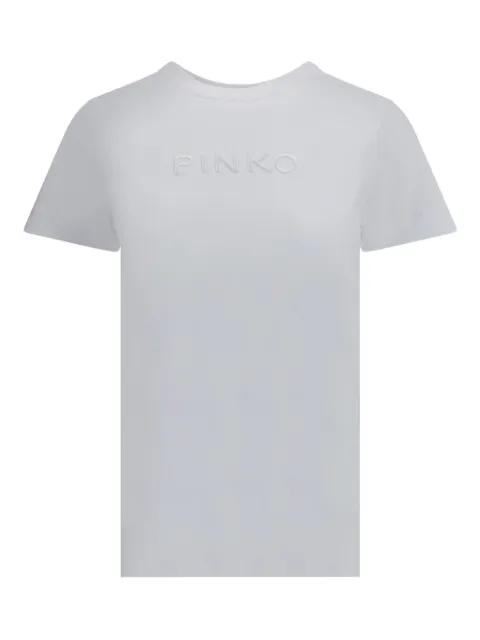 logo-embroidered jersey T-shirt by PINKO