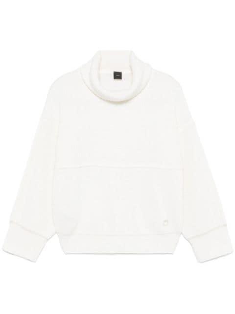 logo-embroidered sweater by PINKO